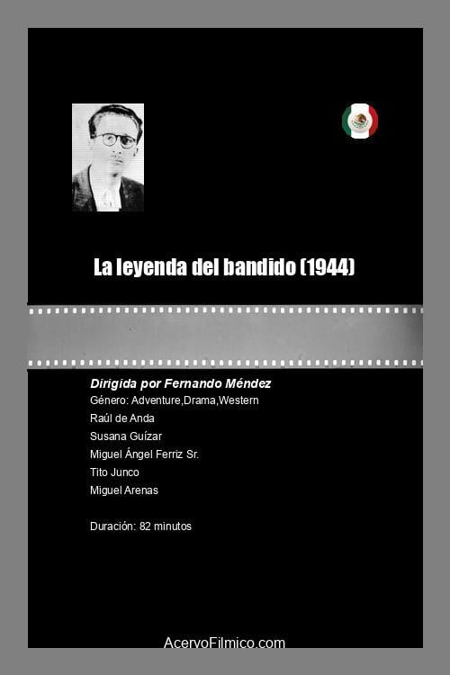 Movie poster for La leyenda del bandido (1944)