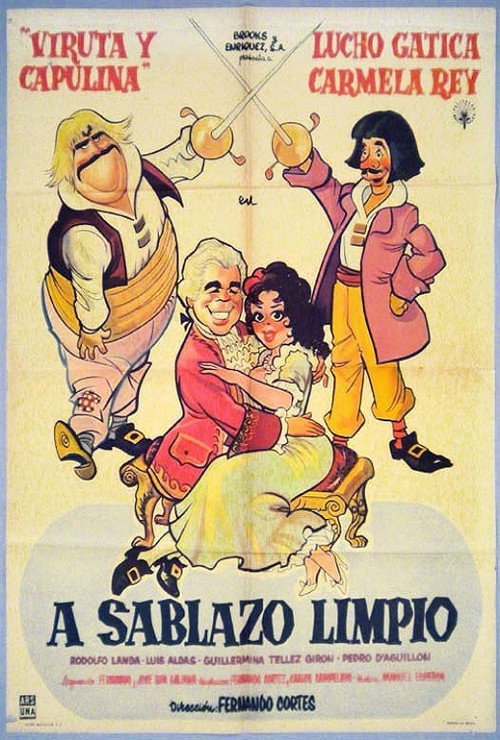 Movie poster for A sablazo limpio (1958)
