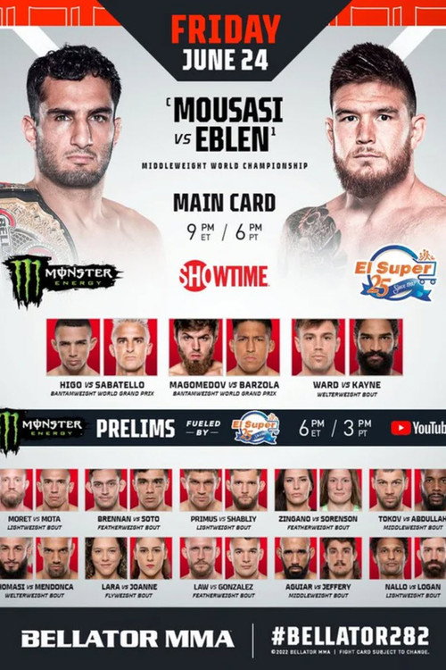 Movie poster for Bellator 282: Mousasi vs. Eblen (2022)