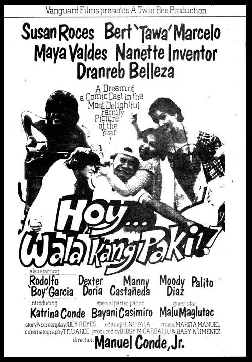Movie poster for Hoy! Wala Kang Paki (1984)