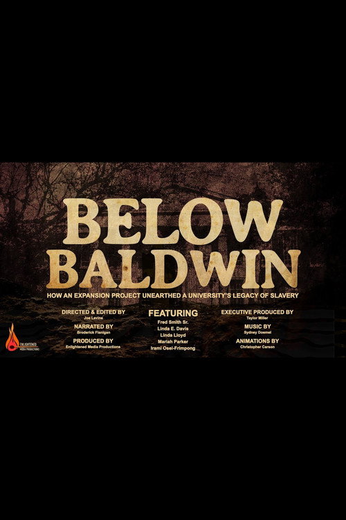 Movie poster for Below Baldwin: How an Expansion Project Unearthed a University's Legacy of Slavery (2019)