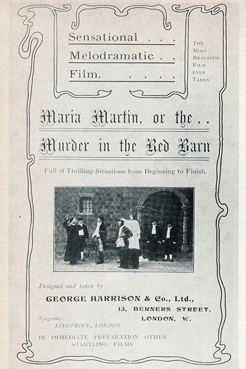 Movie poster for Maria Marten, or Murder in the Red Barn (1913)