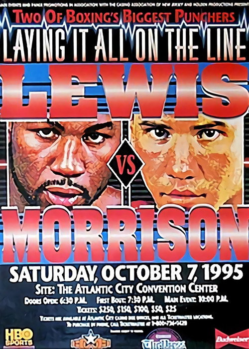 Movie poster for Lennox Lewis vs. Tommy Morrison (1995)