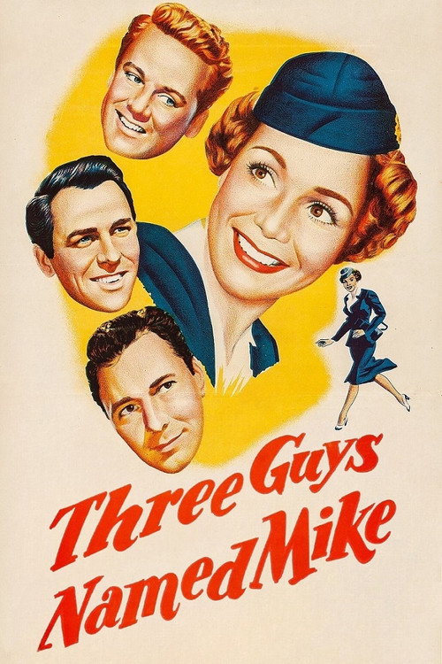 Movie poster for Three Guys Named Mike (1951)