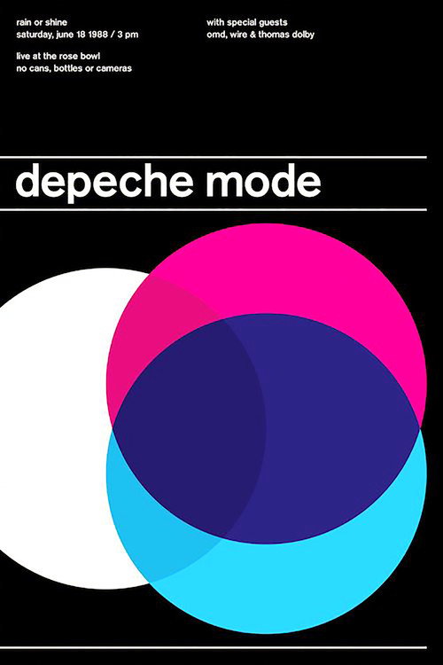 Movie poster for Depeche Mode: Live at the Pasadena Rose Bowl (1989)