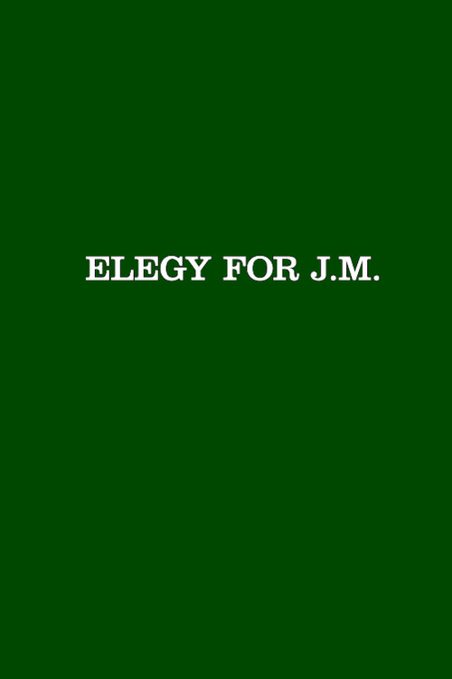 Movie poster for Elegy for J.M. (2019)