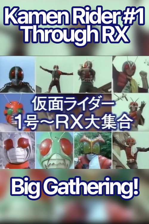 Movie poster for Kamen Rider 1 through RX: Big Gathering (1988)