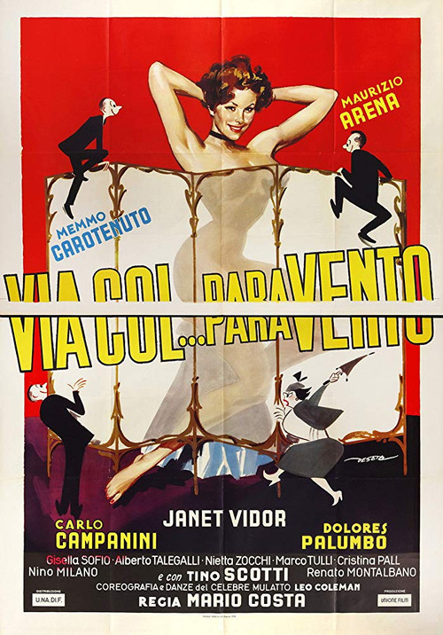 Movie poster for Via col para... vento (1958)
