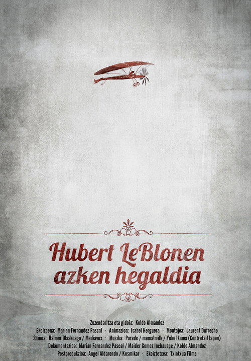 Movie poster for Hubert Le Blon's Last Flight (2014)