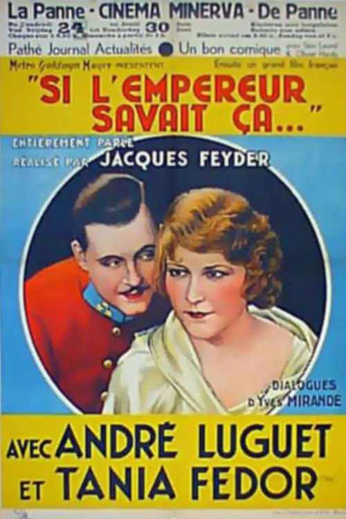 Movie poster for Si l'empereur savait ça (1930)