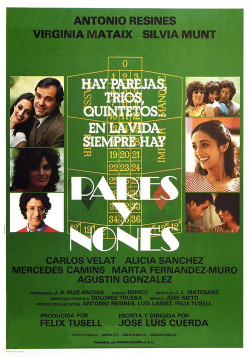 Movie poster for Pares y nones (1982)