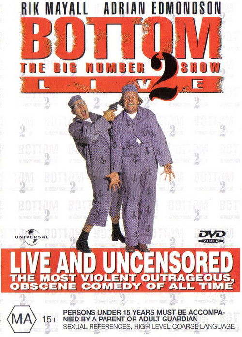 Movie poster for Bottom Live 2: The Big Number 2 Tour (1995)