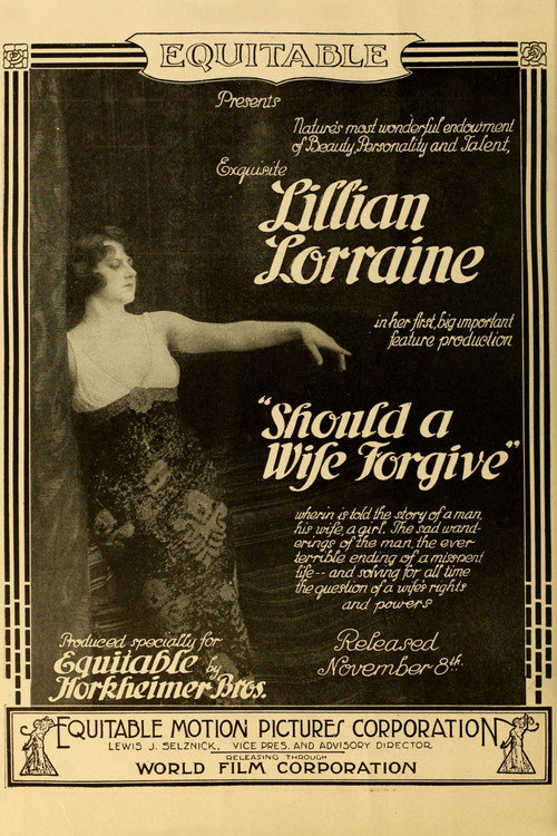 Movie poster for Should a Wife Forgive? (1915)