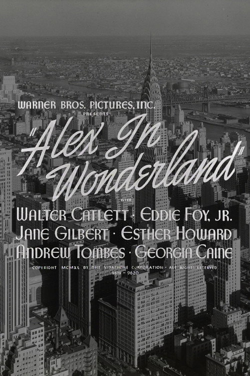 Movie poster for Alex in Wonderland (1940)