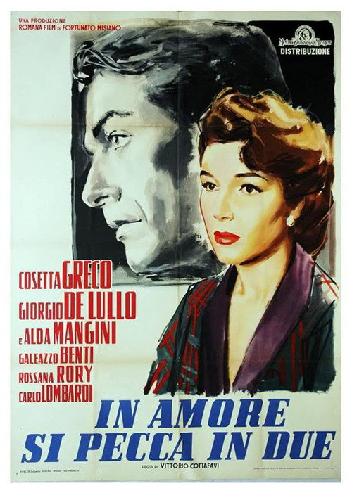 Movie poster for In amore si pecca in due (1954)