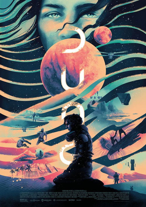 Series poster for The Dune Saga by Denis Villeneuve (2021)