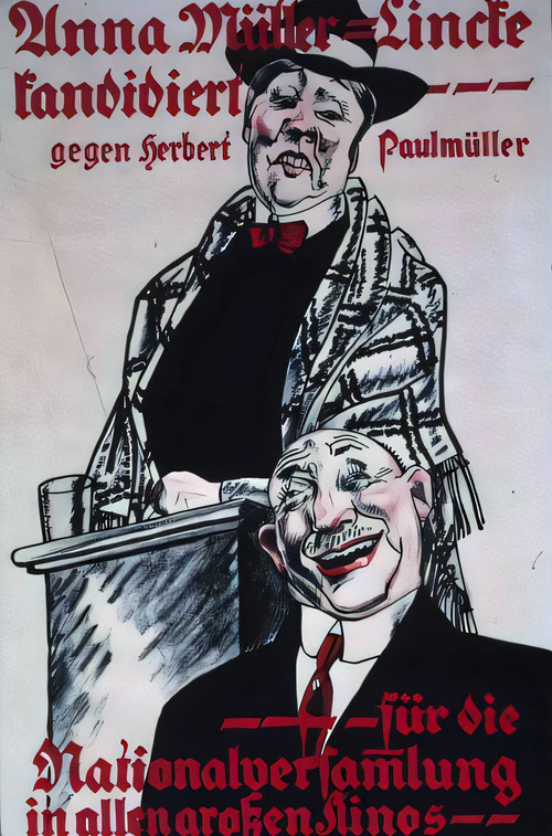 Movie poster for Anna-Müller Lincke kandidiert (1919)