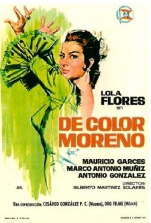 Movie poster for De color moreno (1963)