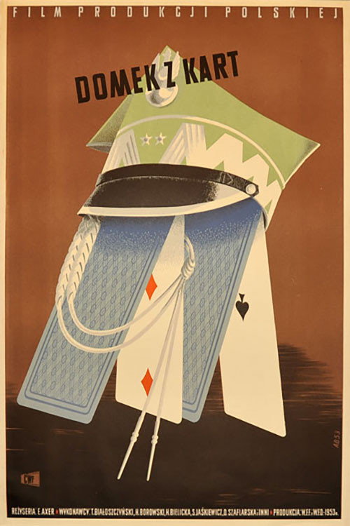 Movie poster for Domek z kart (1954)