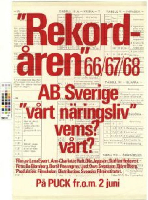 Movie poster for Rekordåren 66/67/68 (1969)