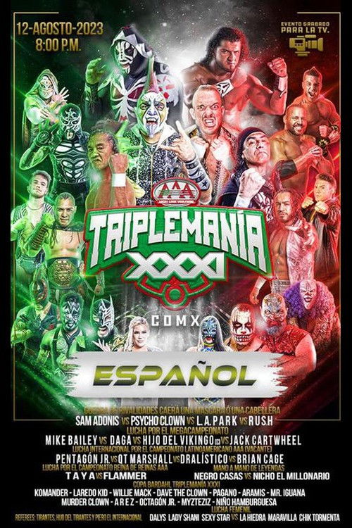 Movie poster for AAA Triplemania XXXI: Mexico City (2023)