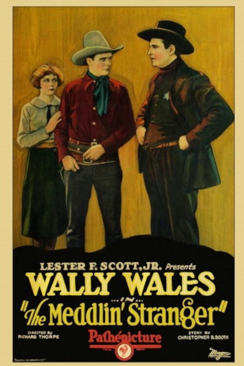 Movie poster for The Meddlin' Stranger (1927)