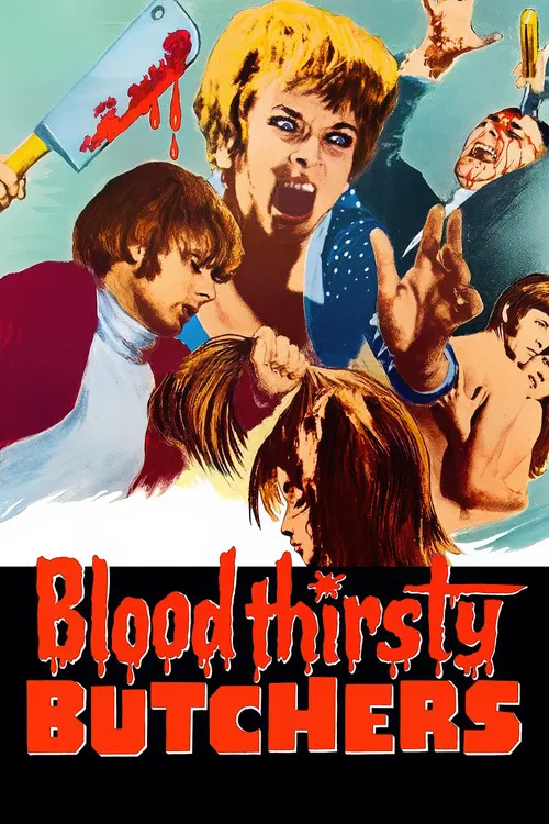 Movie poster for Bloodthirsty Butchers (1970)