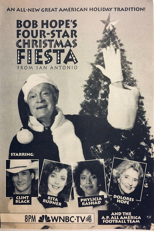 Movie poster for Bob Hope's Four-Star Christmas Fiesta from San Antonio (1992)