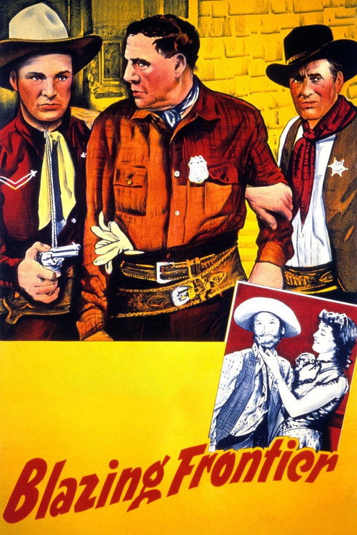 Movie poster for Blazing Frontier (1943)