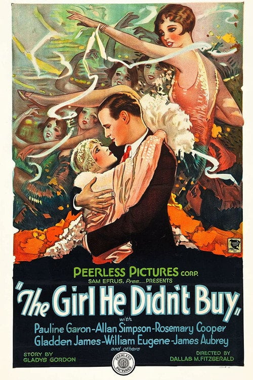 Movie poster for The Girl He Didn't Buy (1928)