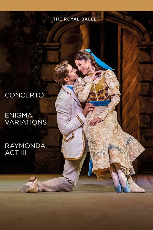 Movie poster for Concerto / Enigma Variations / Raymonda Act III (Royal Ballet) (2019)
