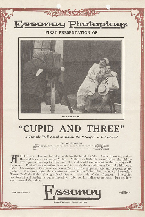 Movie poster for Cupid and Three (1913)