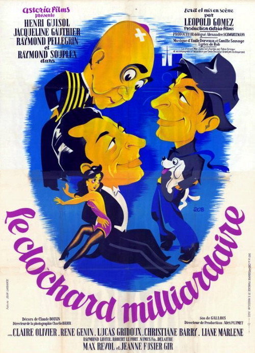 Movie poster for Le clochard milliardaire (1951)