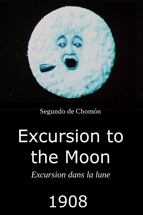 Movie poster for Excursion to the Moon (1908)