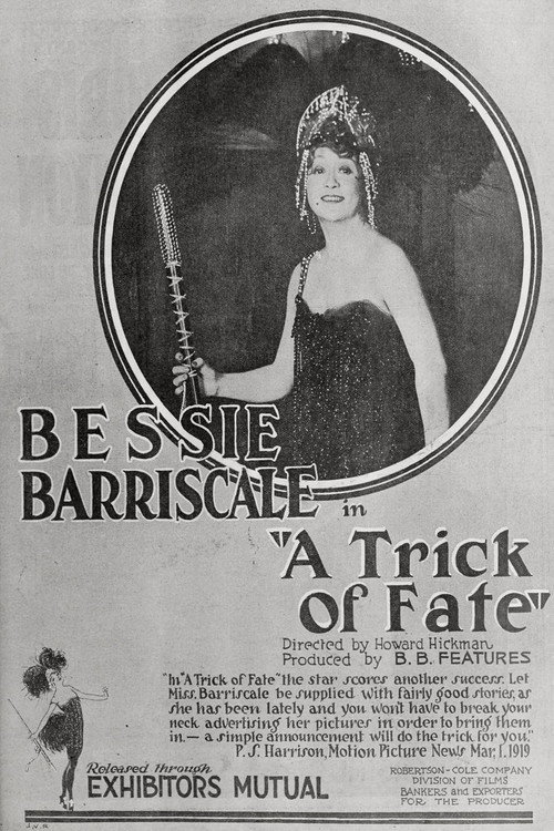 Movie poster for A Trick of Fate (1919)