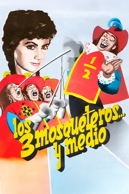 Movie poster for Los tres mosqueteros y medio (1957)