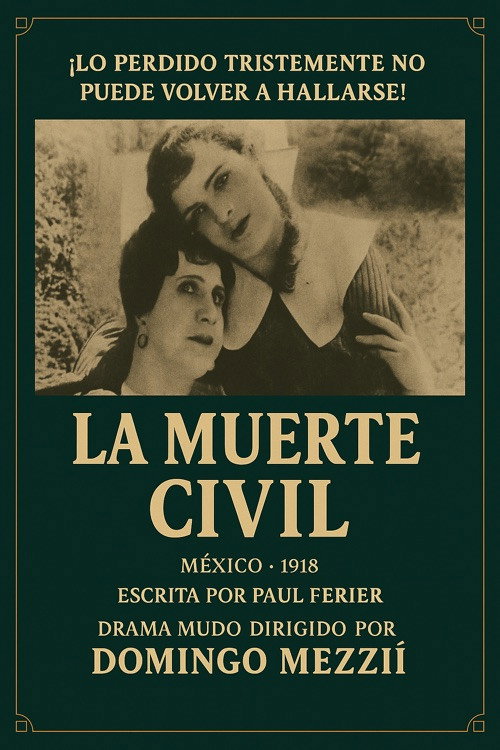 Movie poster for La muerte civil (1918)