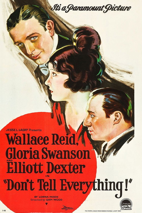 Movie poster for Don't Tell Everything (1921)