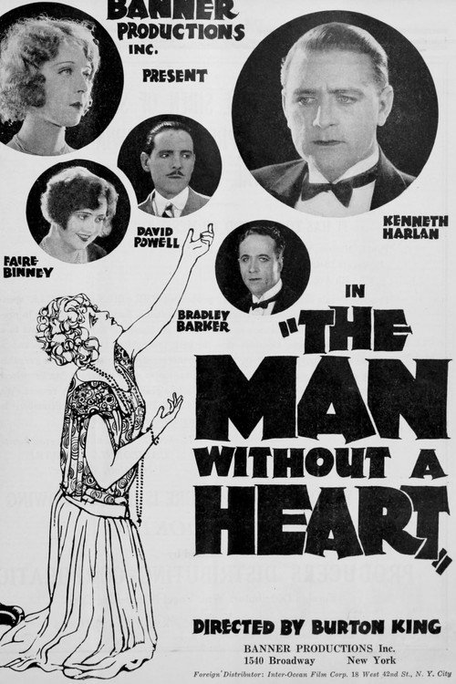 Movie poster for The Man Without a Heart (1924)