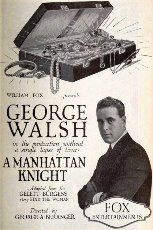 Movie poster for A Manhattan Knight (1920)