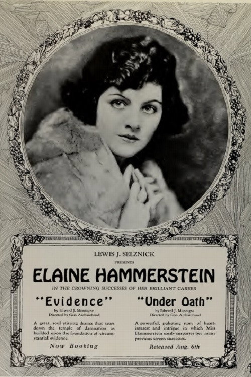 Movie poster for Evidence (1922)