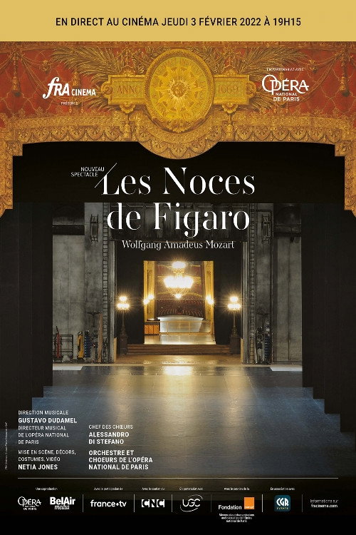 Movie poster for Les Noces de Figaro, Opéra Garnier de Paris (2022)