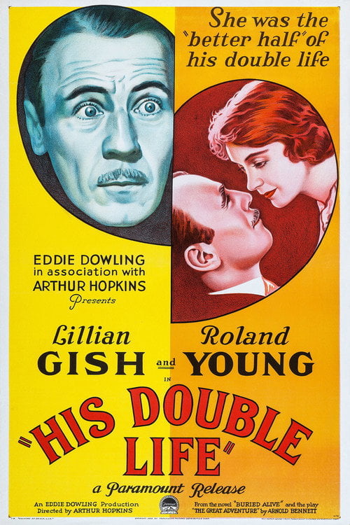 Movie poster for His Double Life (1933)