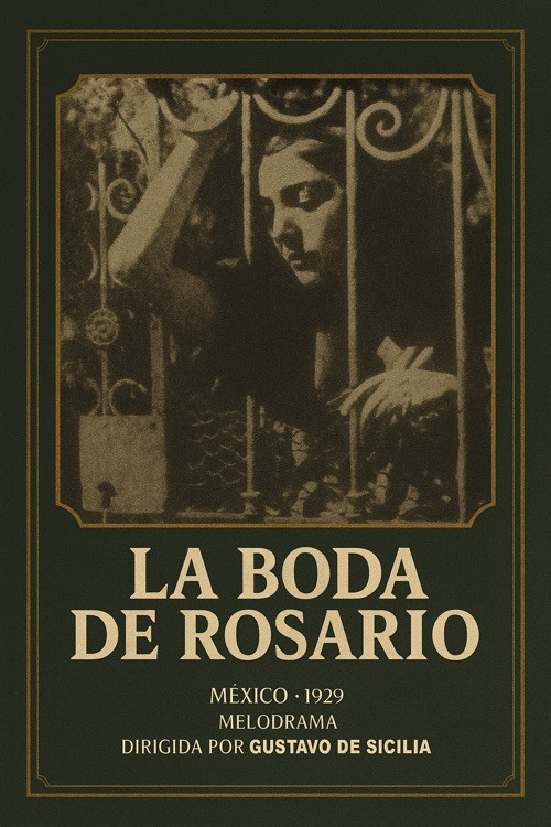Movie poster for La boda de Rosario (1929)