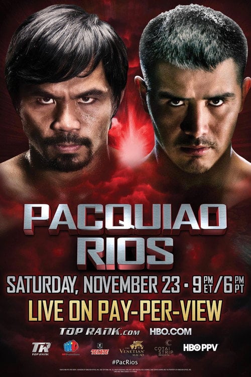 Movie poster for Manny Pacquiao vs. Brandon Ríos (2013)