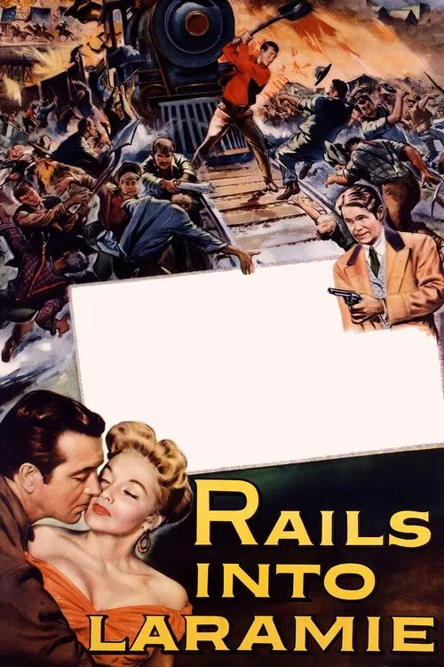 Movie poster for Rails Into Laramie (1954)