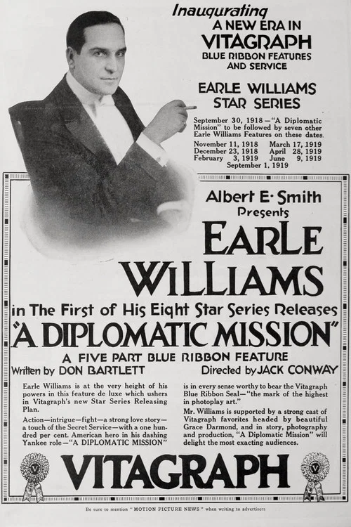 Movie poster for A Diplomatic Mission (1918)