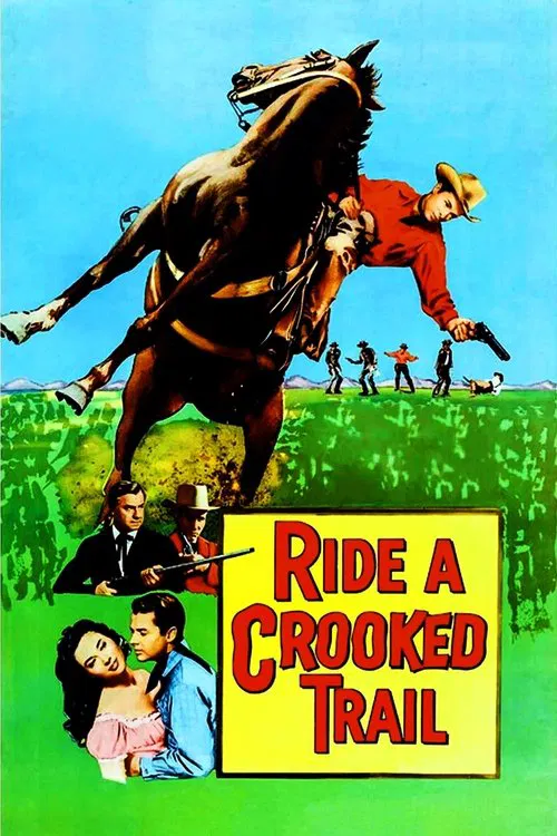Movie poster for Ride a Crooked Trail (1958)