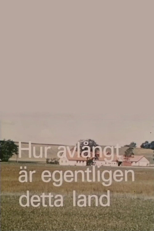 Movie poster for Hur avlångt är egentligen detta land? (1971)