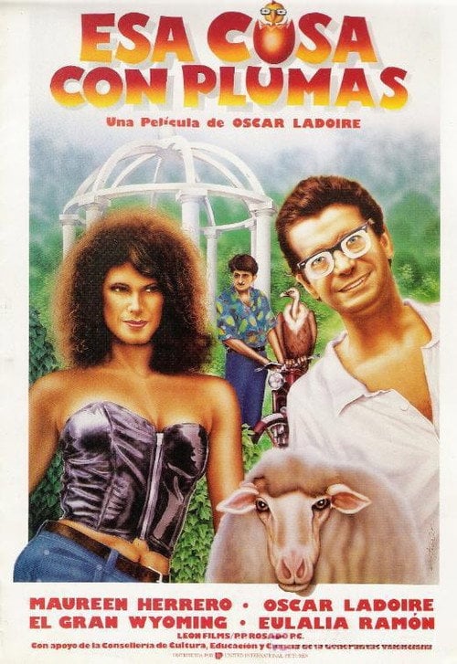 Movie poster for Esa cosa con plumas (1988)
